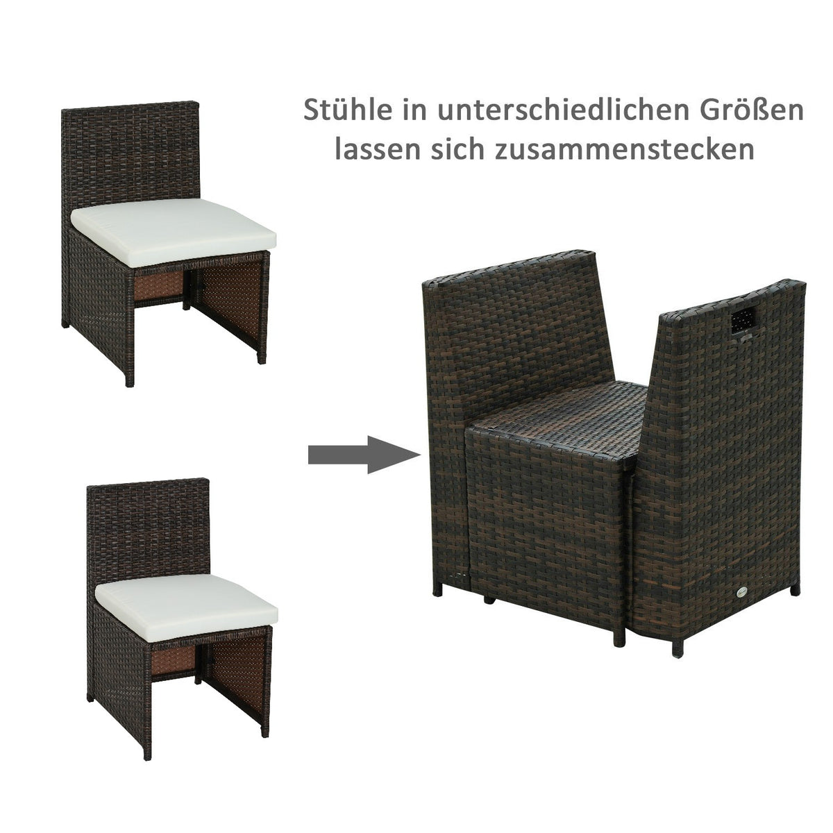 Poly Rattan Set 5 Pieces Garden Set Garden Furniture