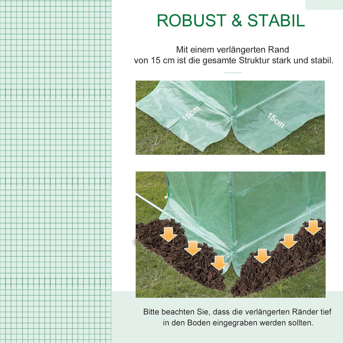 Polyethylene Film 6X3X2M, Replacement Film With 12 Windows, For Garden Tunnel, Greenhouse Film, Garden Film, Polyethylene