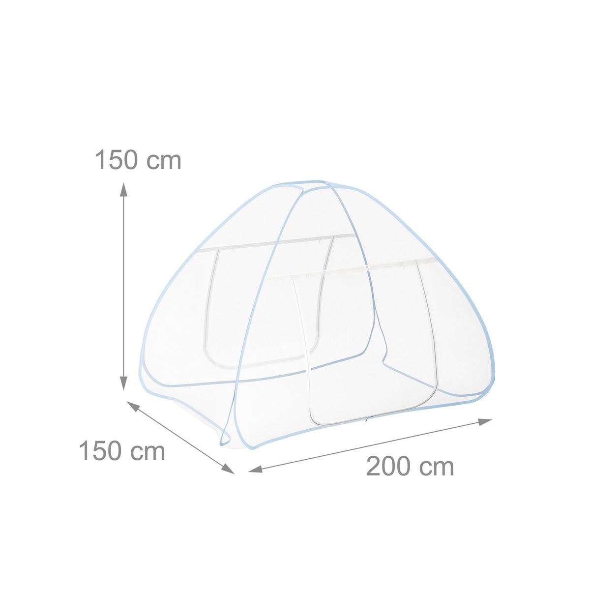 Pop-Up Mosquito Net Tent with Groundsheet, Easy Setup