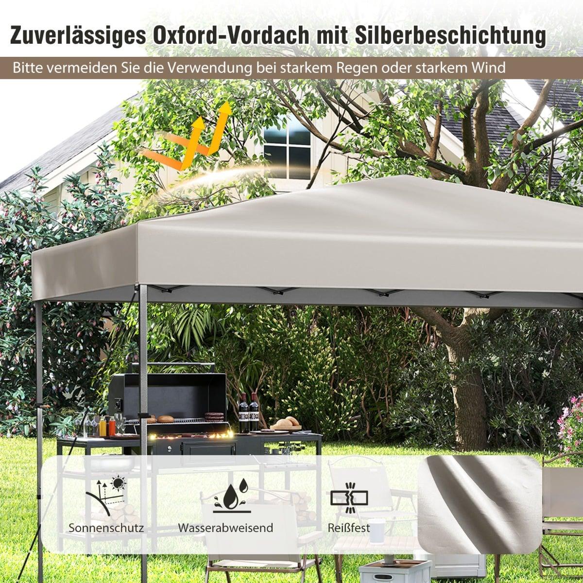 Pop-Up Pavilion 365x225 cm, UV Protection, Portable Bag
