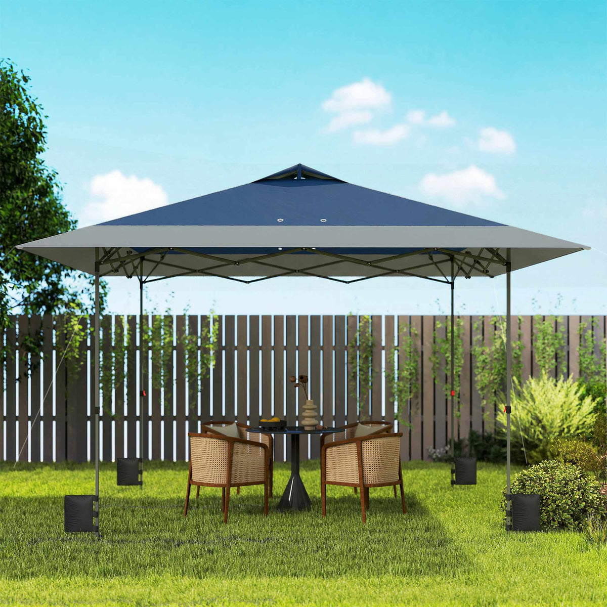 Pop-Up Pavilion 4x4m, Waterproof, UV 50+, Easy Setup