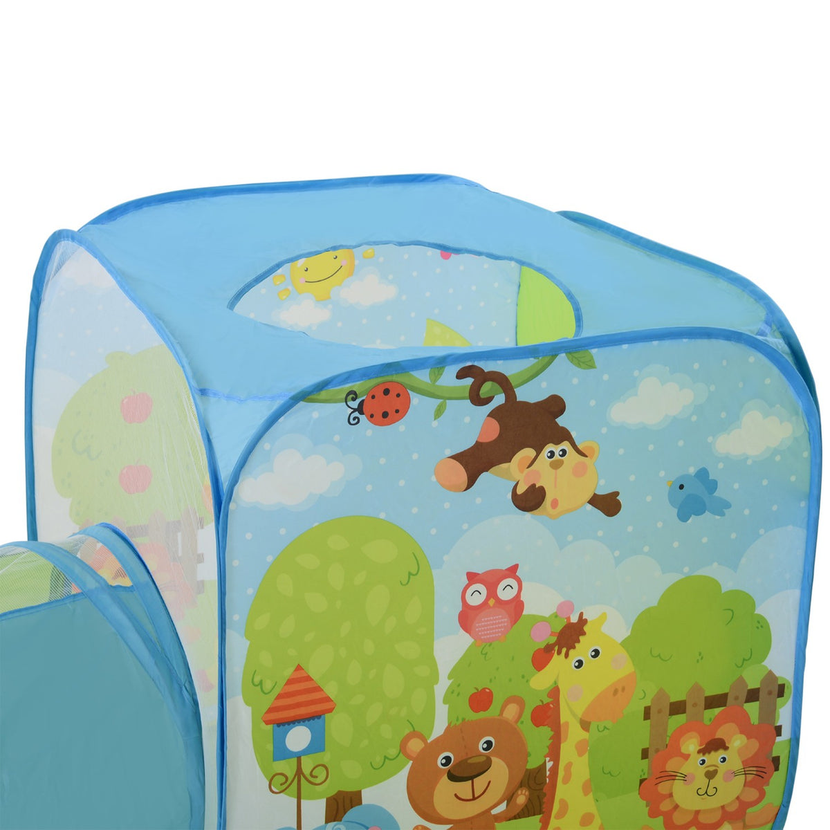 Pop-Up Play Tent 3-Part Tunnel Foldable Polyester 230X74X93Cm