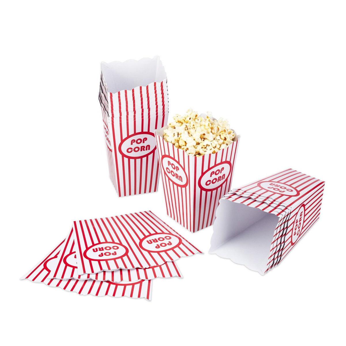 Popcorn Bags Set, 60-Pack, Reusable Cinema Style