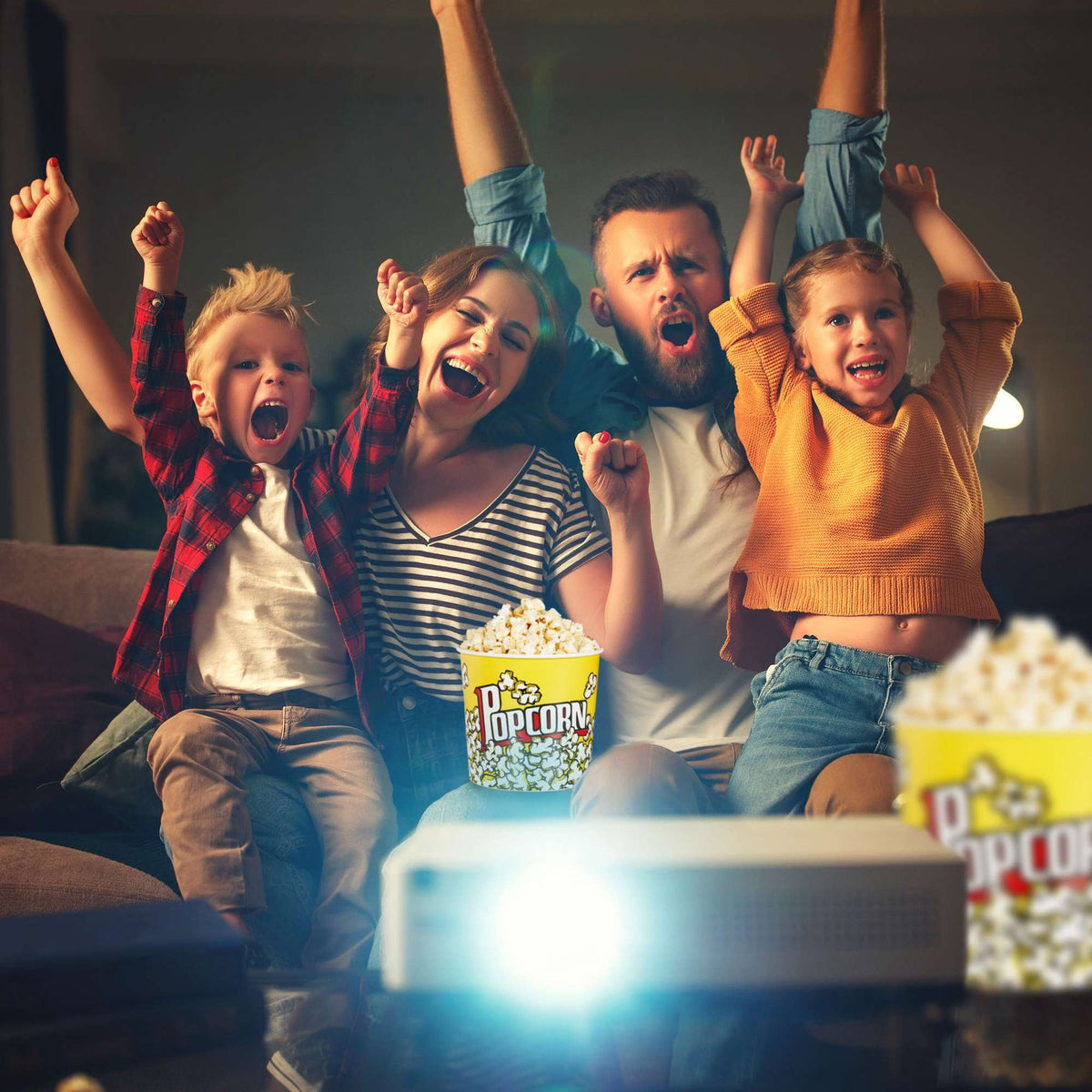 Popcorn Bucket Reusable Set of 6