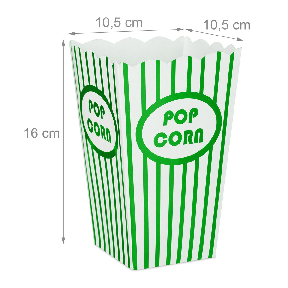 Popcorn bags, 50 pcs, 5 colours