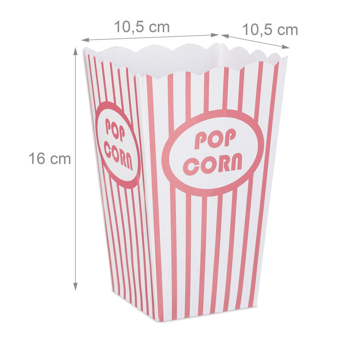 Popcorn bags, 72 pcs, pink