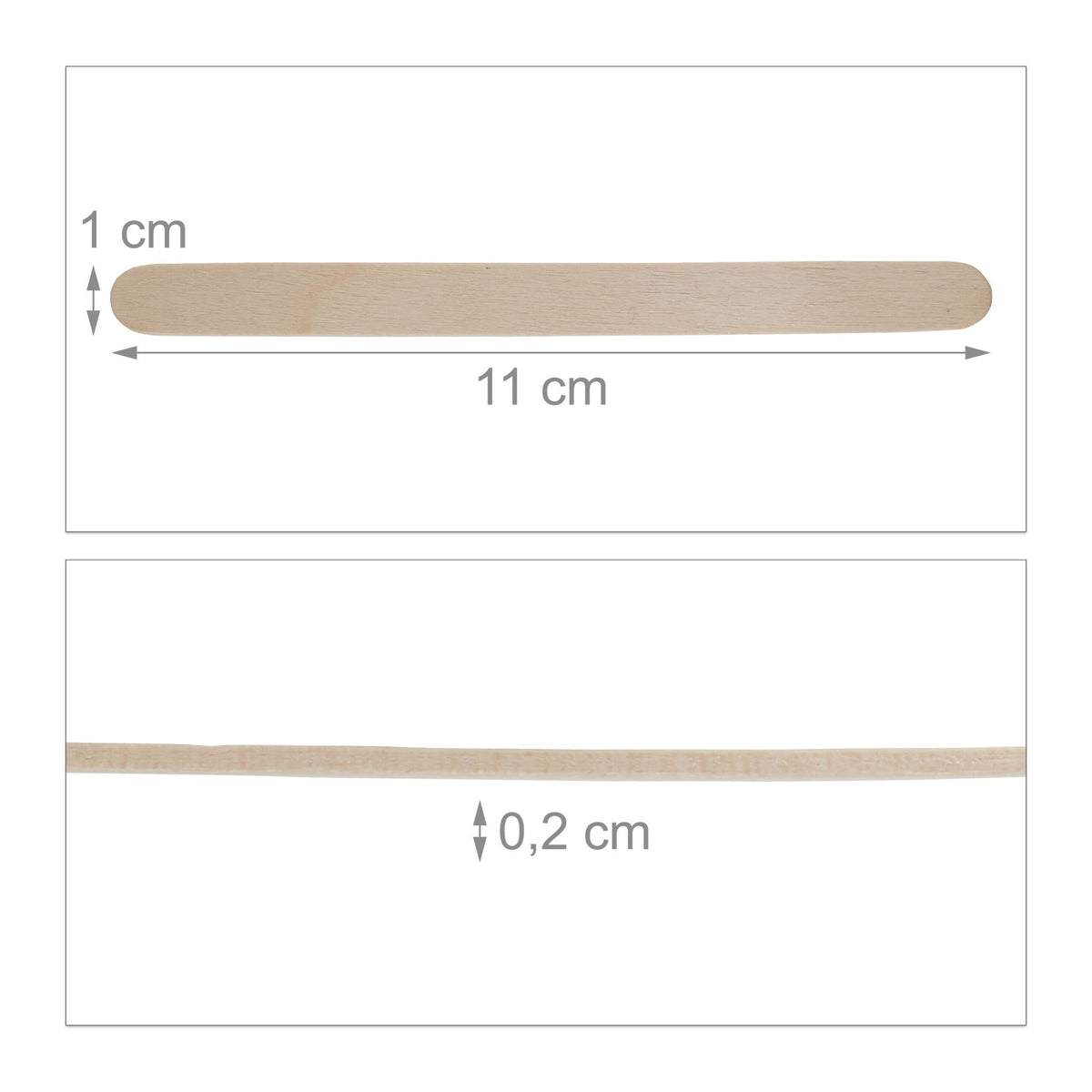 Popsicle sticks in wood 900 pcs