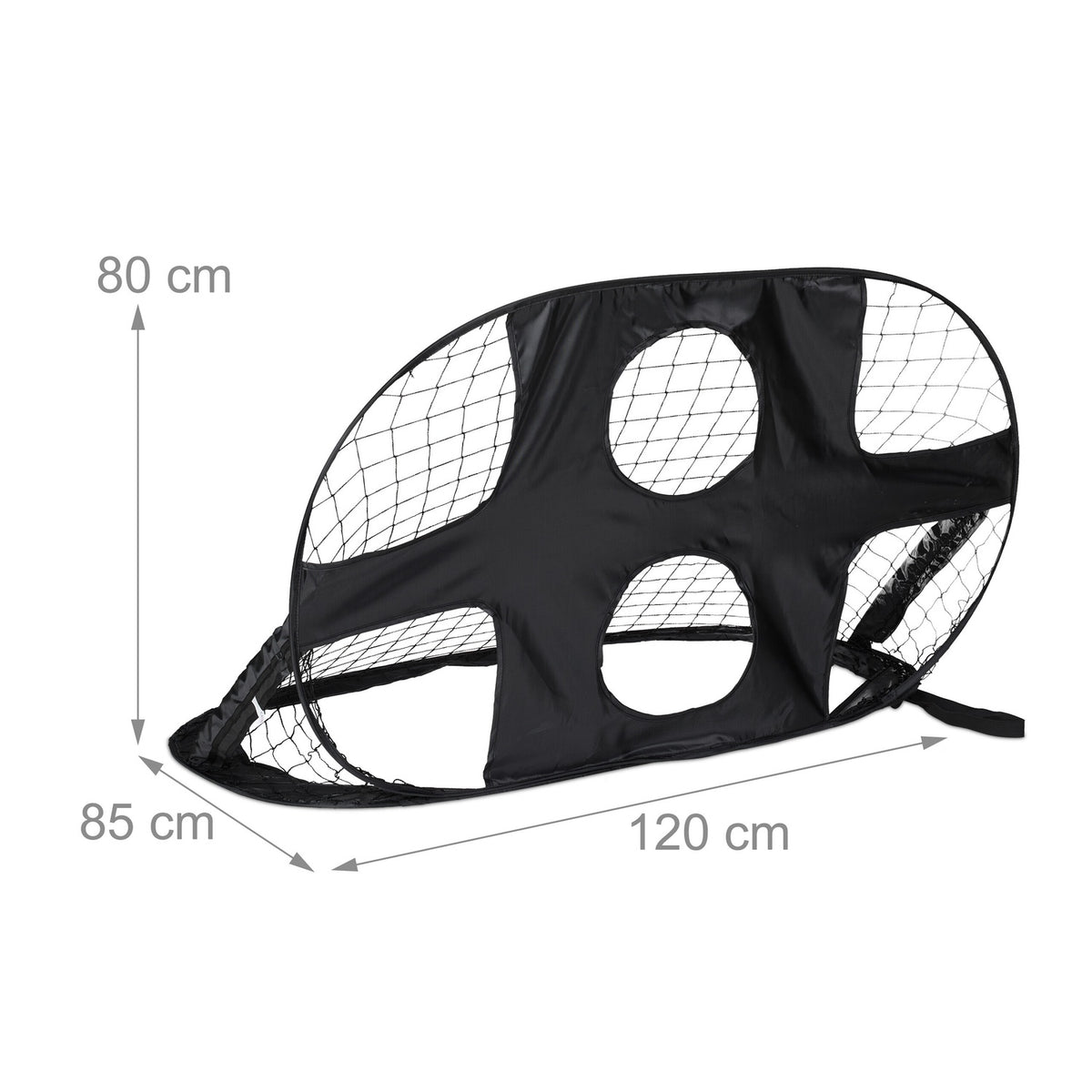 Pop up goal for soccer with goal wall