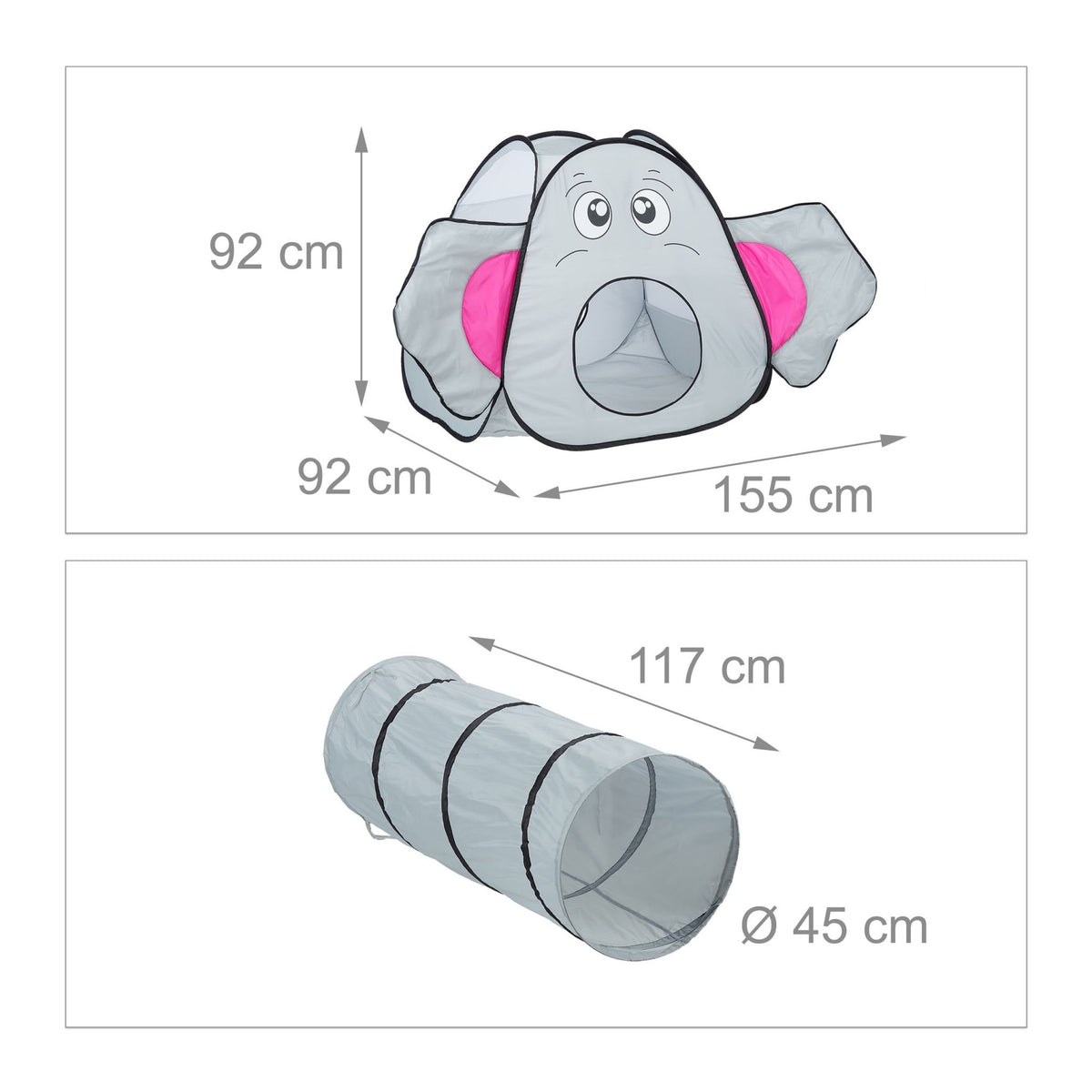 Pop-up play tent Elephant