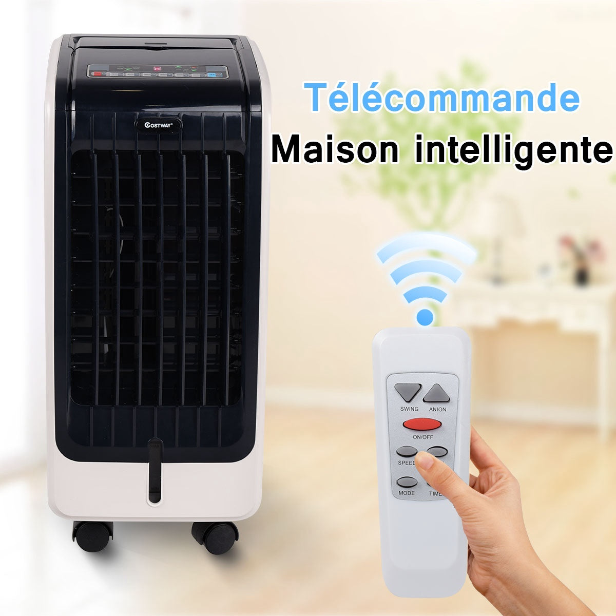 Portable 3-in-1 Evaporative Air Cooler, 6L, Remote