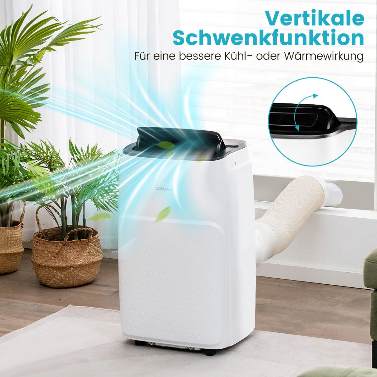 Portable 4-in-1 Air Conditioner, 12000 BTU, WiFi Control
