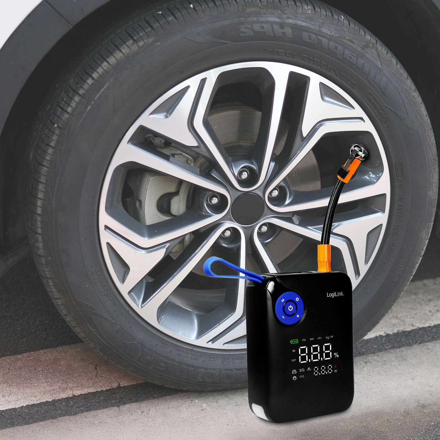 Portable 4-in-1 Jump Starter with Air Compressor