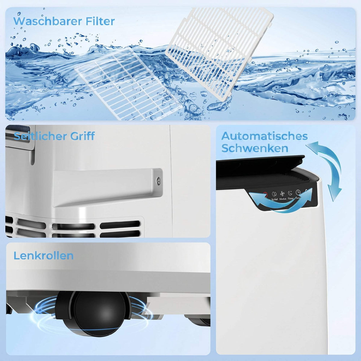 Portable Air Conditioner 12000 BTU, WiFi, 4-in-1 Mode