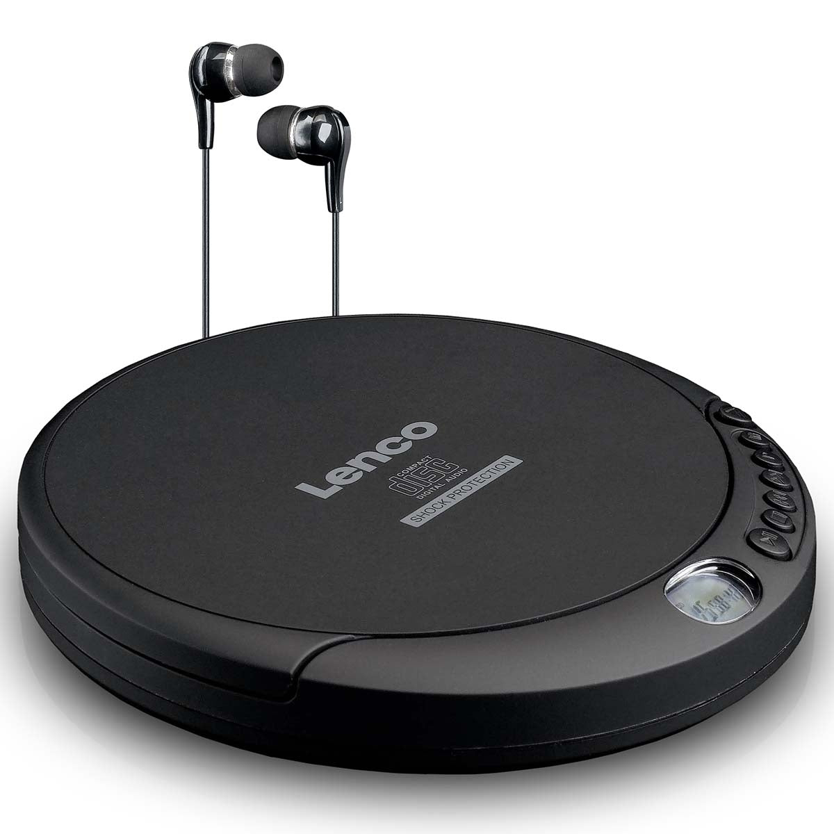 Portable CD MP3 player with anti-shock Black