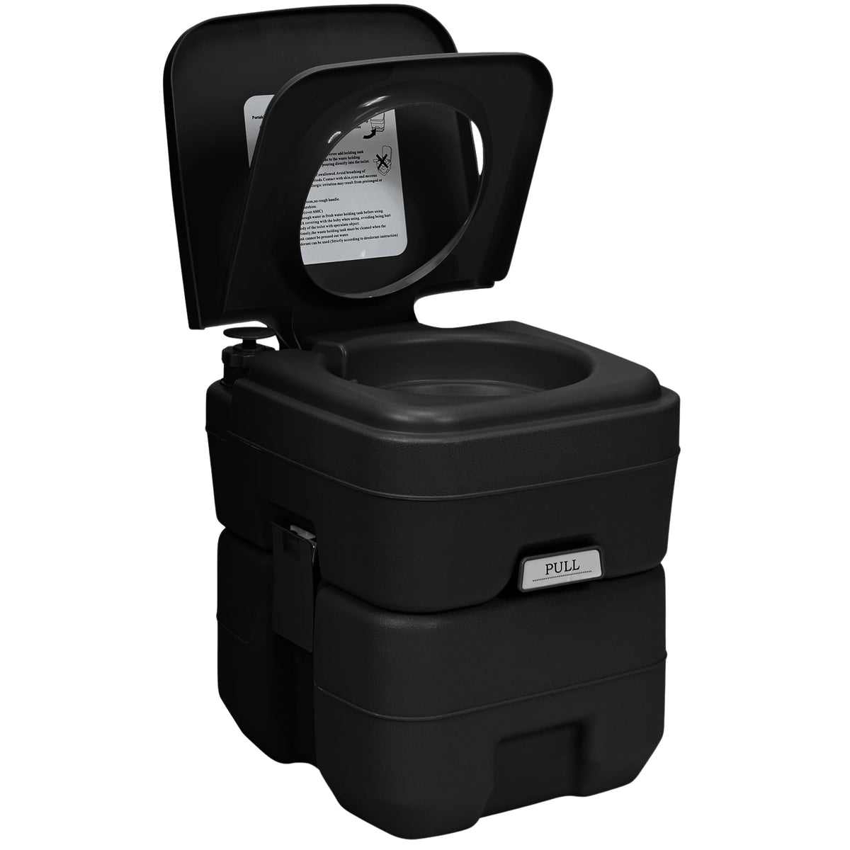 Portable Camping Toilet with 20L & 12L Removable Tanks