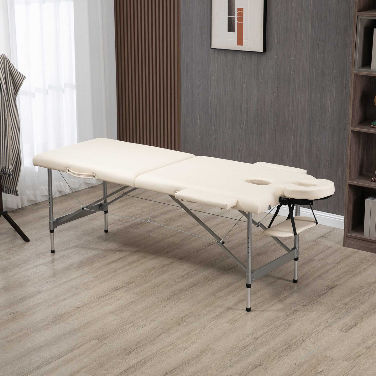 Portable Folding Massage Table with Face Cradle, 186x71x83 cm