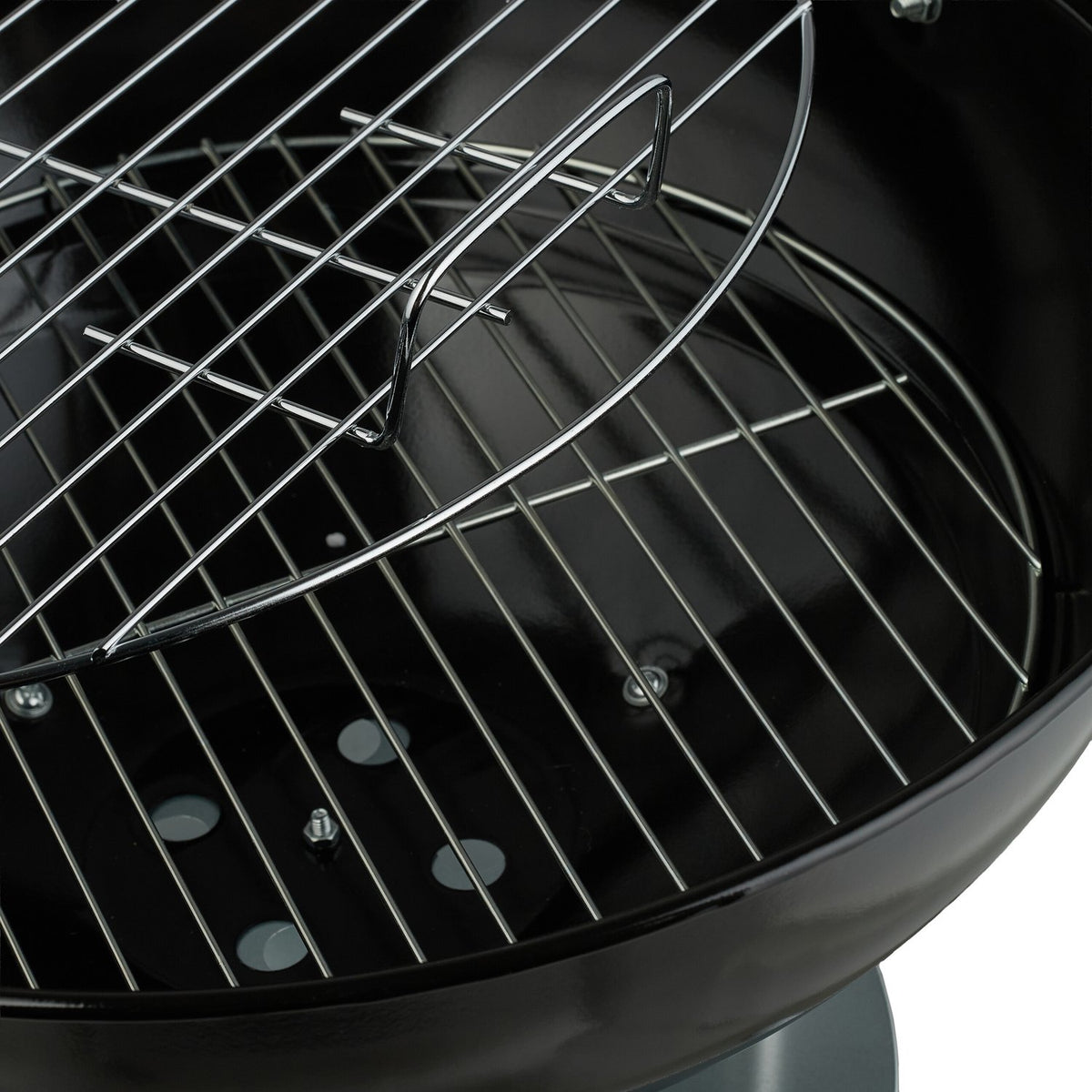 Portable Kettle BBQ Grill with Ash Catcher & Wheels