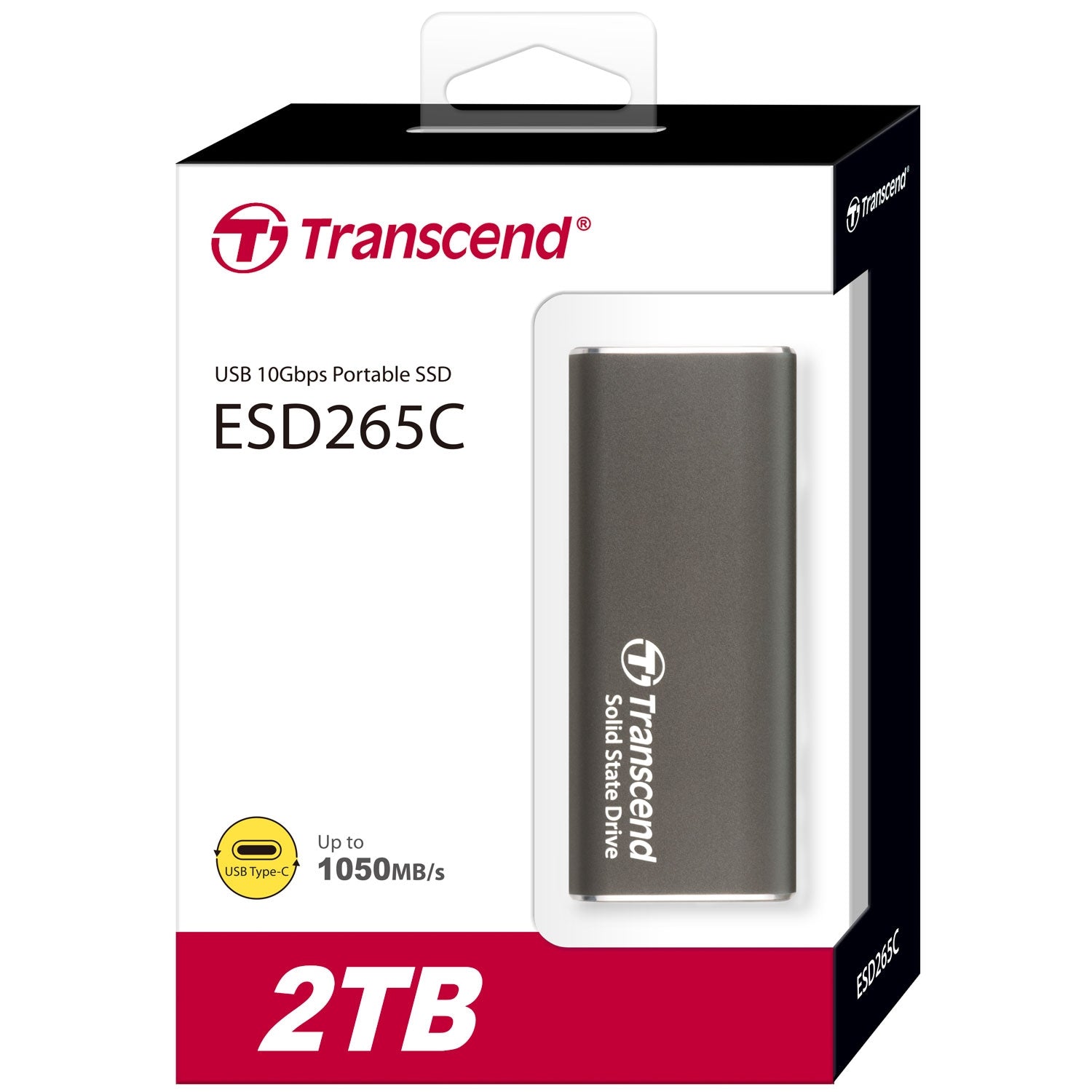 Portable SSD ESD256C USB-C 2TB 10Gbps (R1050/W950 Mb/s) Aluminum
