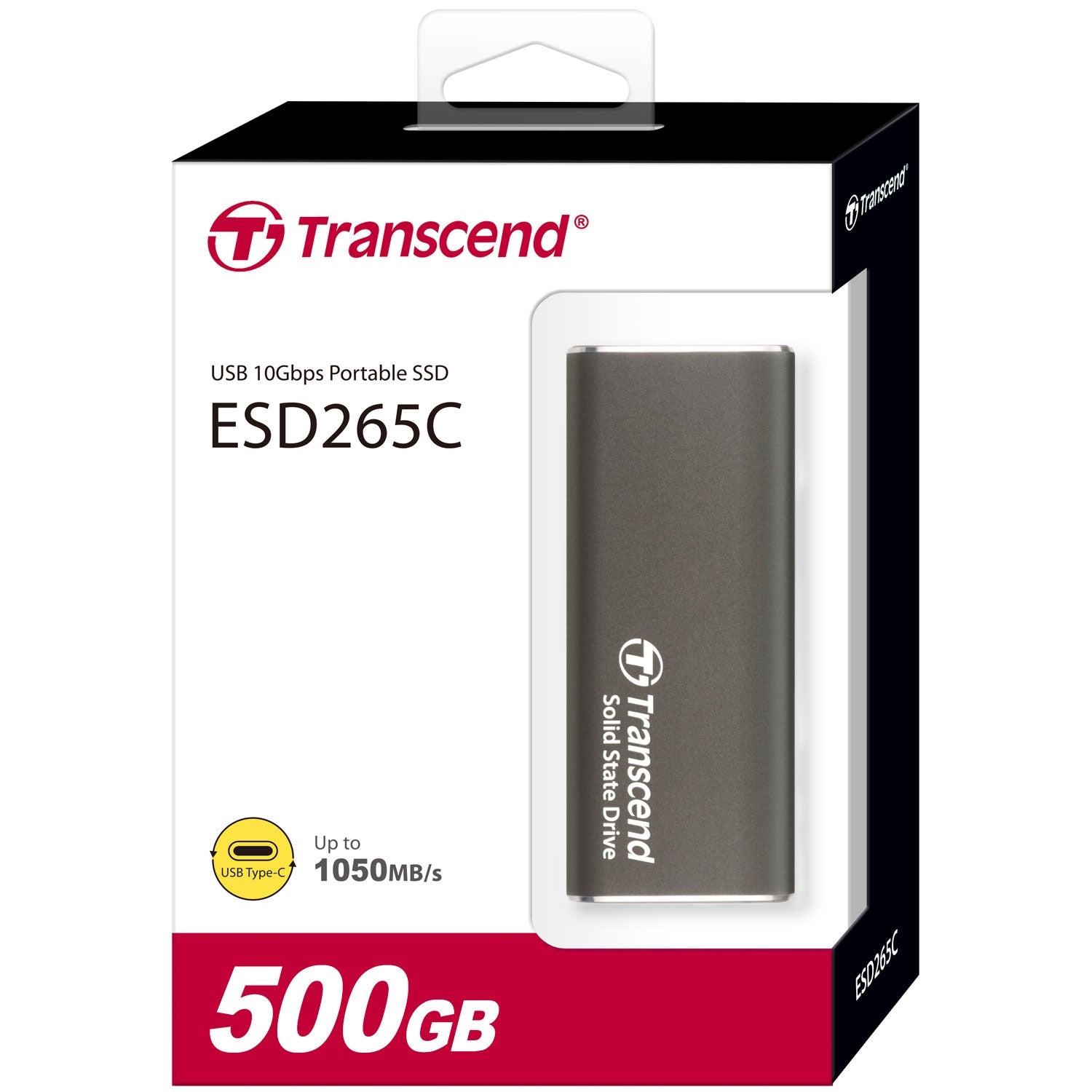 Portable SSD ESD256C USB-C 500Gb 10Gbps (R1050/W950 Mb/s) Aluminum