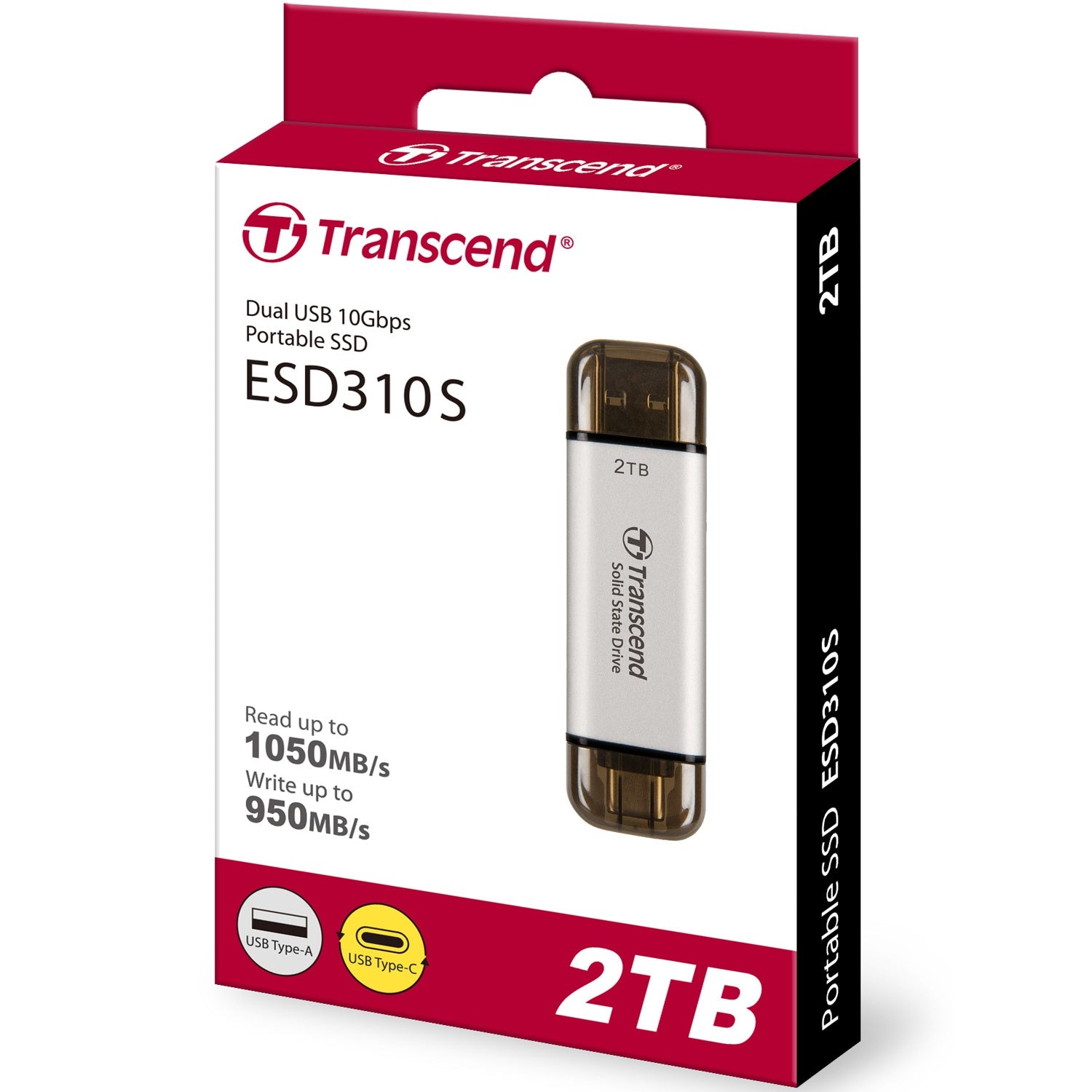Portable SSD ESD310S USB-C 2TB (R1050/W950) Silver