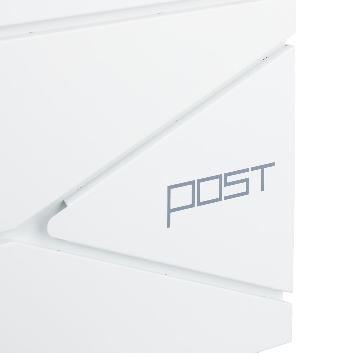 Postbox with Newspaper Slot – Matte Black Steel