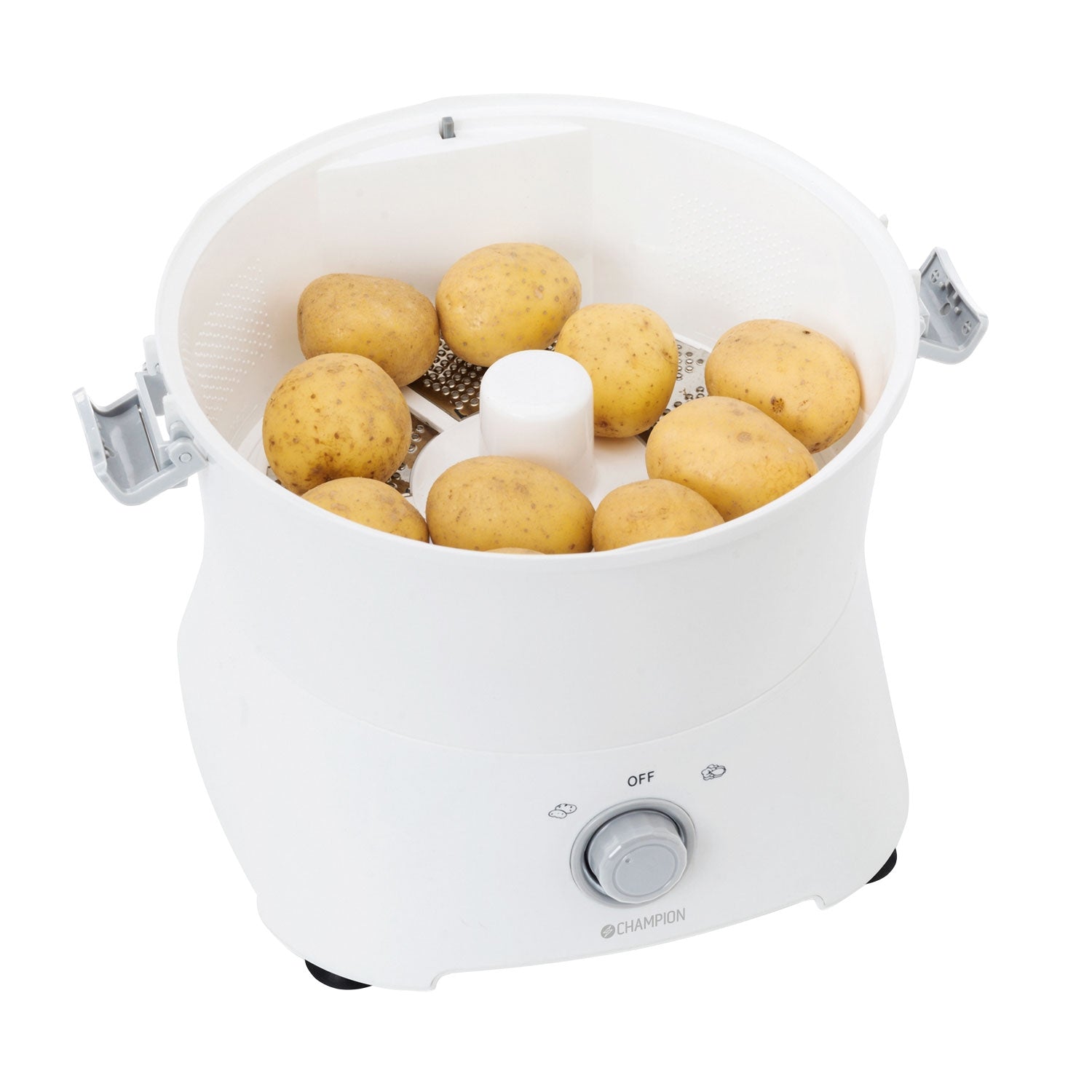 Potato Peeler with Salad Spinner, 1kg Capacity, White