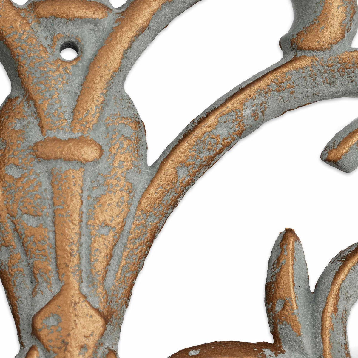Pot holder wall cast iron baroque