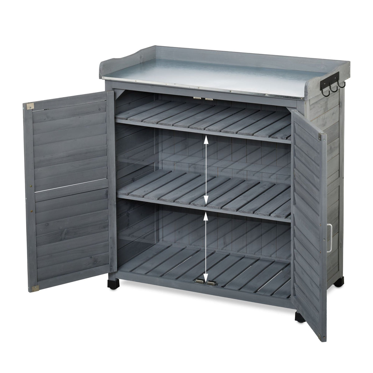 Potting Bench with Storage – Wooden Garden Table