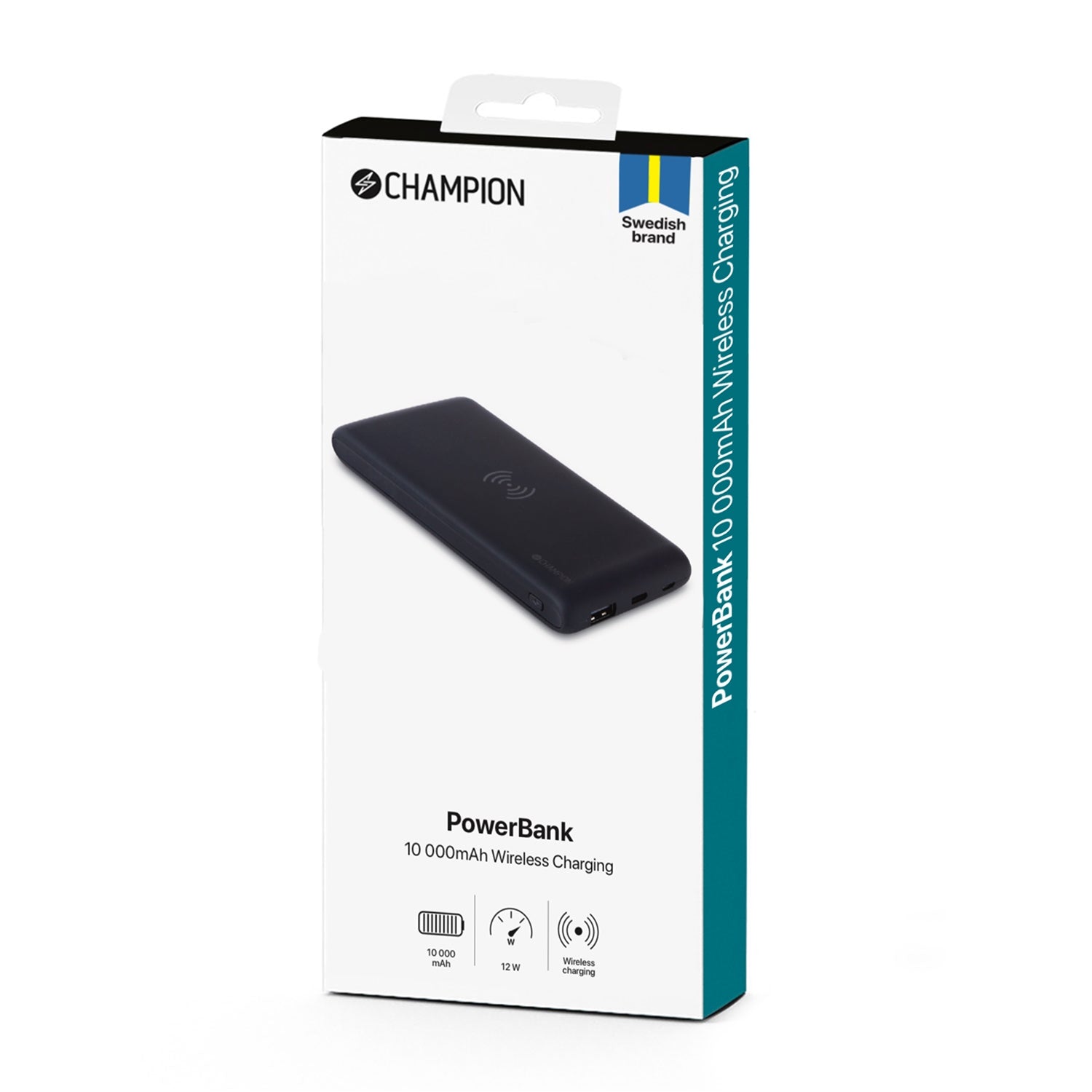 Power Bank 10000 mAh 12W + Wireless Charging