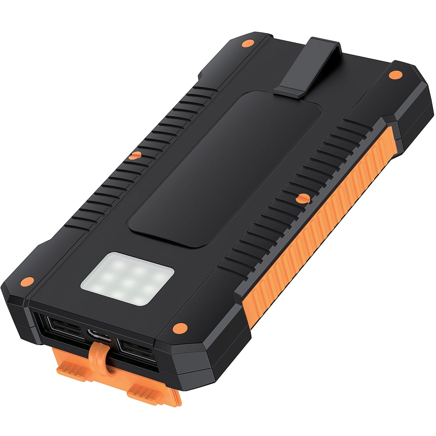 PowerBank 6,000 mAh 10W Solar cell Black/Orange