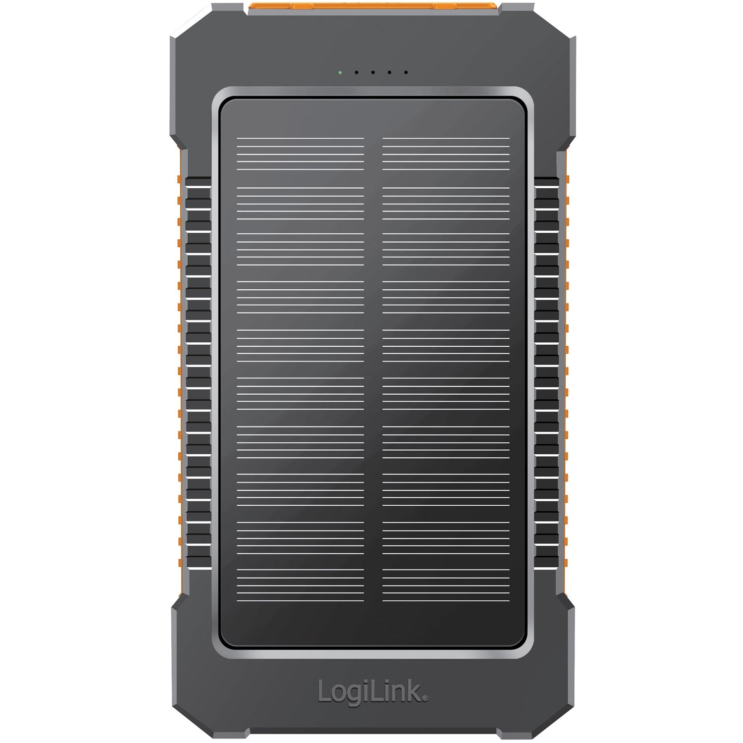 PowerBank 6,000 mAh 10W Solar cell Black/Orange