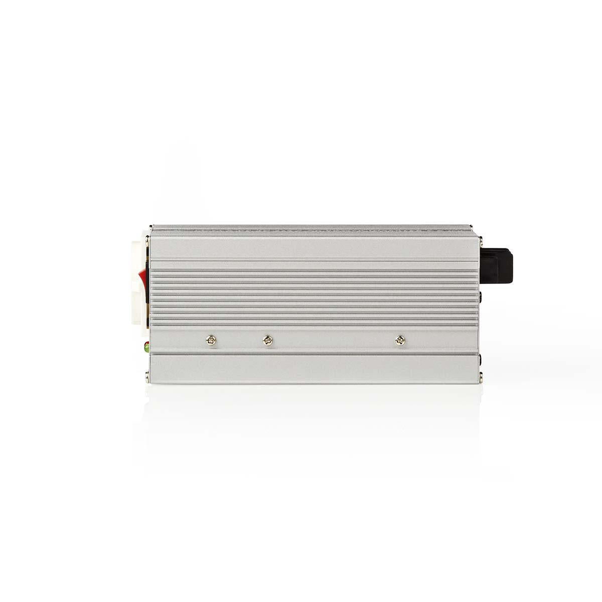 Power Inverter Modified Sine Wave | Input voltage: 24 V DC | Device power output connection(s): Type F (CEE 7/3) / USB-A | 230 V AC 50 Hz | 300 W | Peak power output: 600 W | Battery Clamps + Cigarette Lighter | Silver