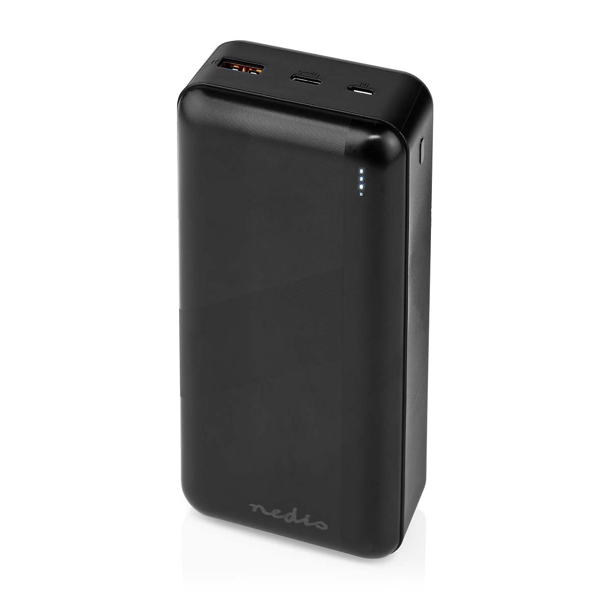 Power bank | 30000 mAh | 1.5 / 2.0 / 3.0 A | Number of outputs: 2 | Output connection: 1x USB-A / 1x USB-C™ | Input connection: 1x Micro USB / 1x USB-C™ | PD3.0 20W | Lithium polymer