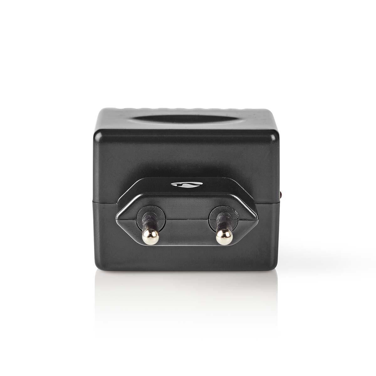 Power outlet Adapter | Euro / Type C (CEE 7/16) | 100 - 240 V AC 50/60 Hz | 12 V DC | 6 W| Power adapter | 0.3 A| Black | Plastic
