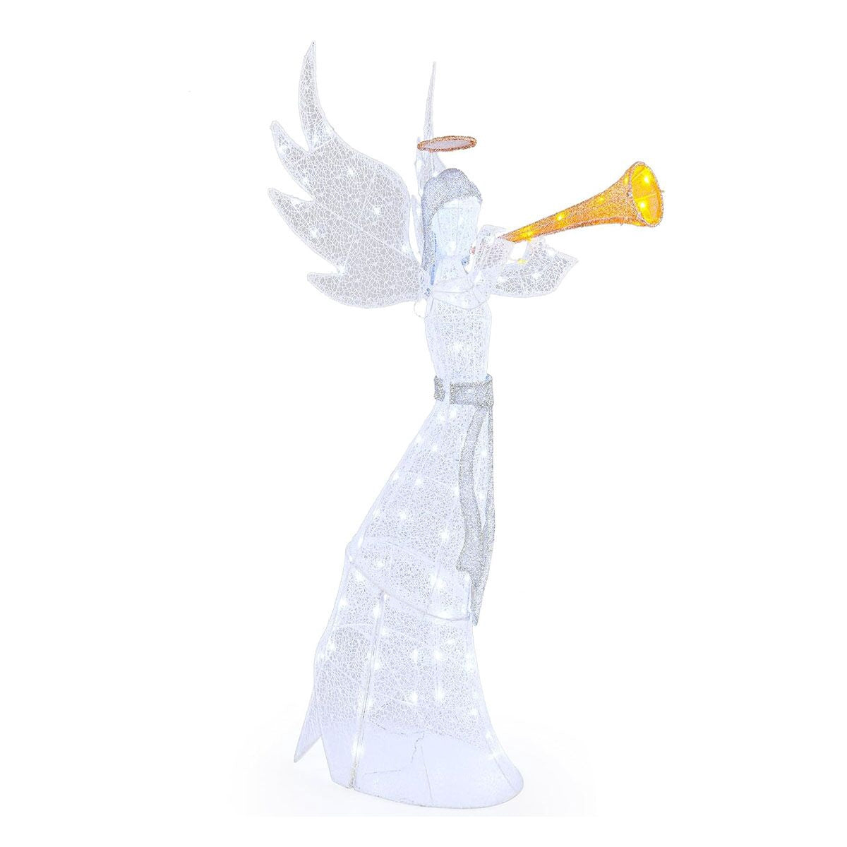 Pre-Lit Christmas Angel, 62 Inch, 100 LED, Outdoor