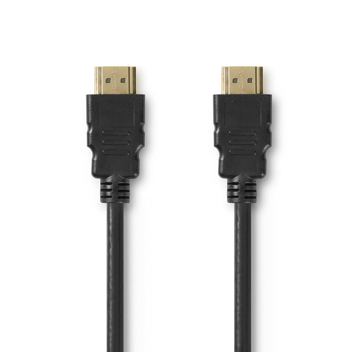 Premium High Speed HDMI™ Cable with Ethernet | HDMI™ Connector | HDMI™ Connector | 4K@60Hz | 18 Gbps | 5.00 m | Round | PVC | Black | Plastic bag