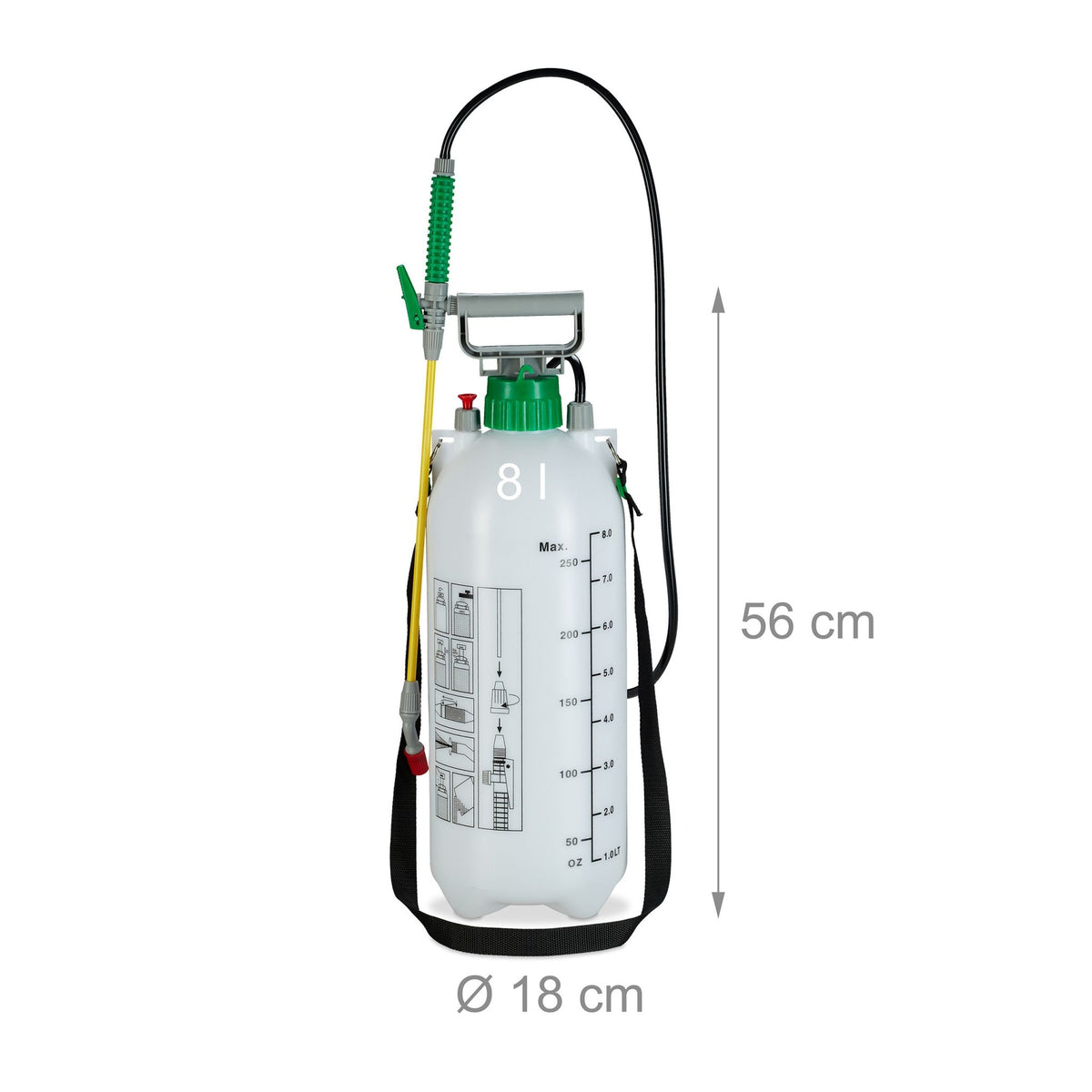 Pressure sprayer 8 liters
