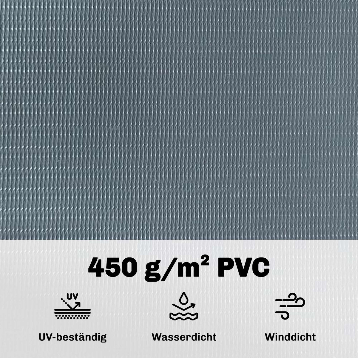 Privacy Fence Strips Set, UV-Resistant, Waterproof, 35m x 19cm, Gray