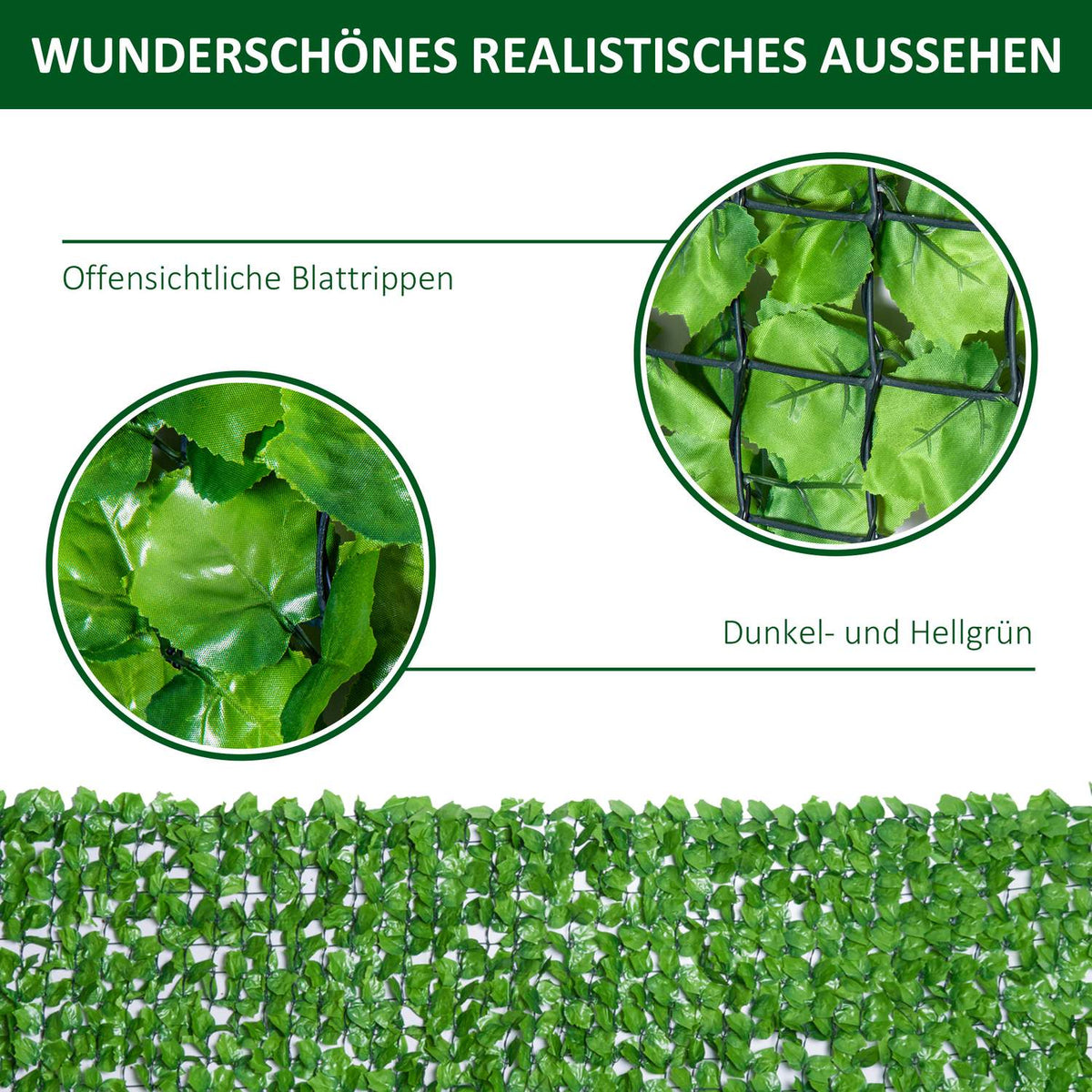 Privacy Hedge Artificial Hedge Balcony Wall Decoration Light Green 300X100Cm