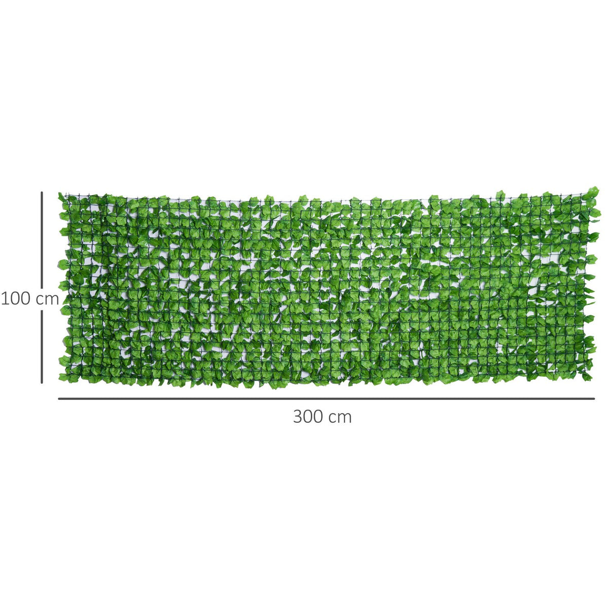 Privacy Hedge Artificial Hedge Balcony Wall Decoration Light Green 300X100Cm