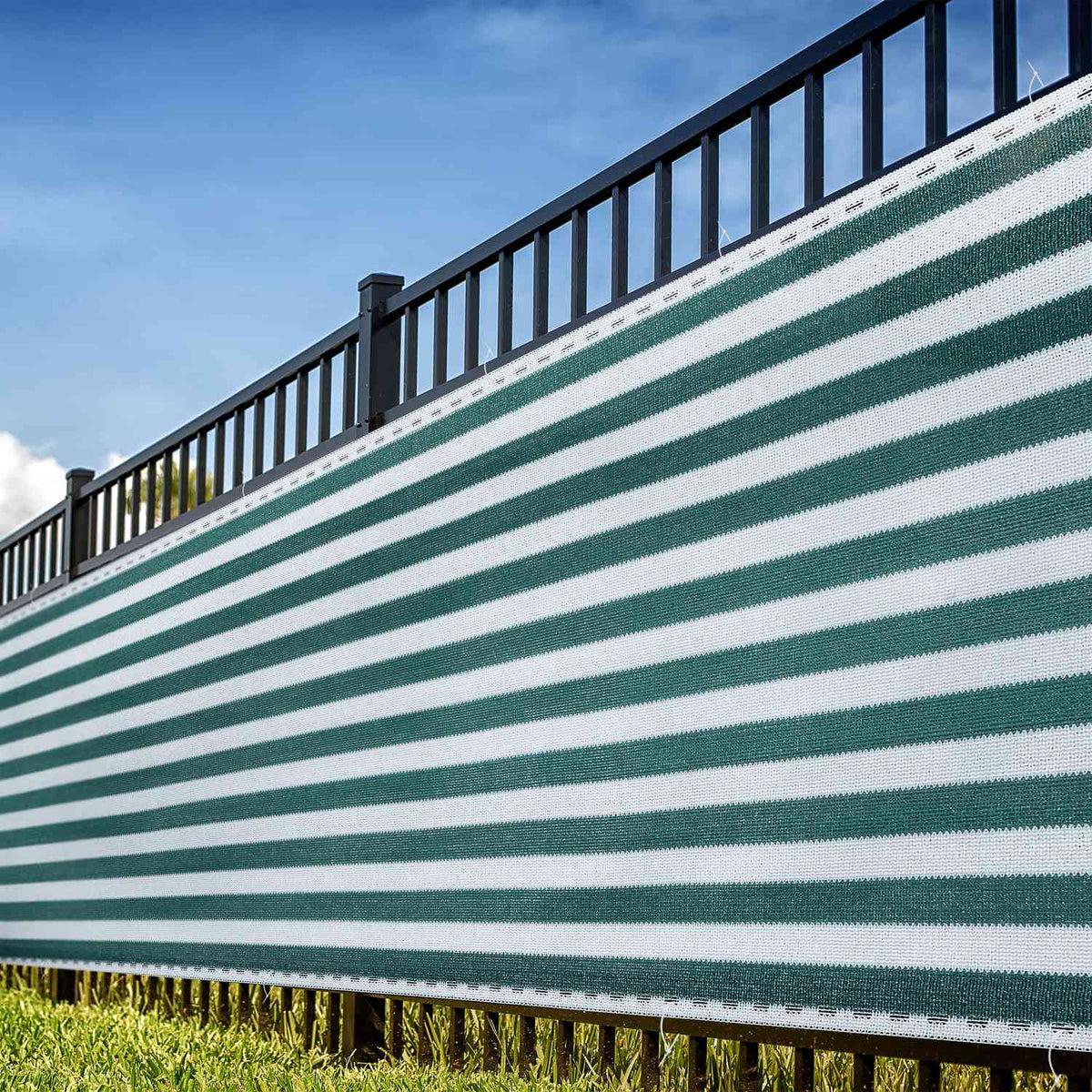 Privacy protection 1.5 m green-white