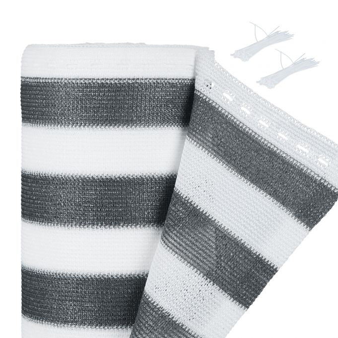 Privacy protection 1 m grey-white