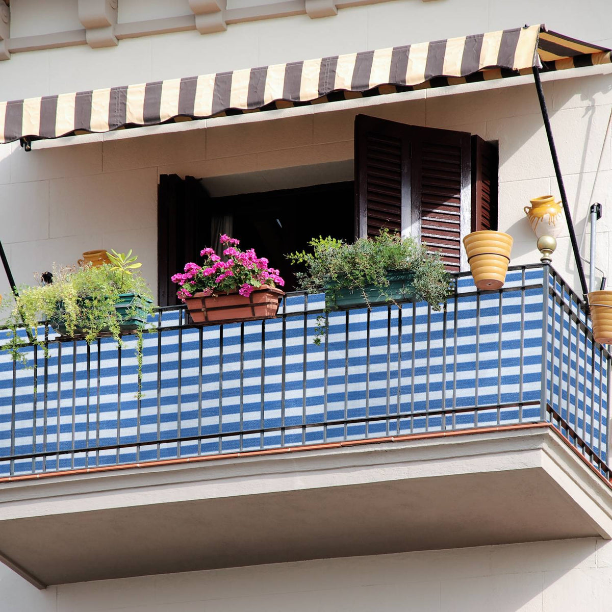 Privacy protection 2 m blue-white