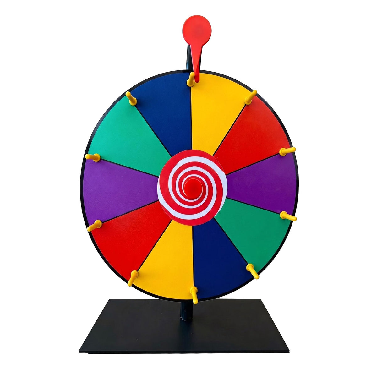 Prize Wheel with Stand, Multicoloured, 30 cm Diameter
