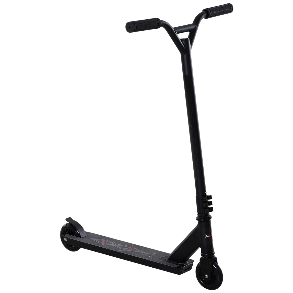 Pro Stunt Scooter, Kick Scooter, Freestyle Tricks, With 100Mm Pu Wheels, For Children And Adults, Aluminum, Black