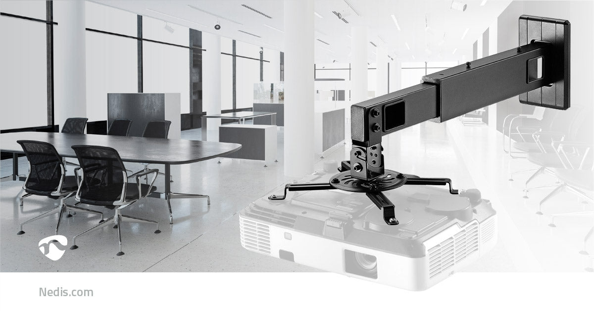 Projector Mount | Fully adjustable | 15 kg | Rotatable | Can be tilted | Steel | Black
