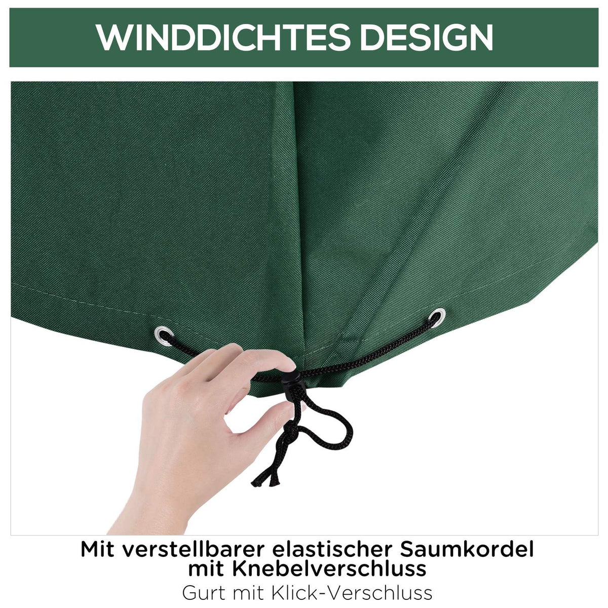 Protective Cover For Garden Furniture 600D Oxford Green 135 X 135 X 75 Cm