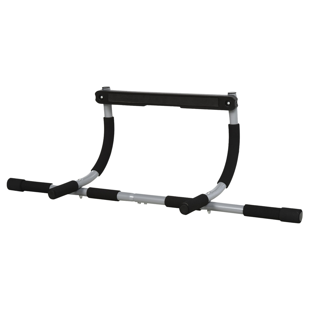Pull-Up Bar Multifunctional Training Holder, Door Bar Made Of Steel And Foam, Black + Gray, 92X40X17Cm