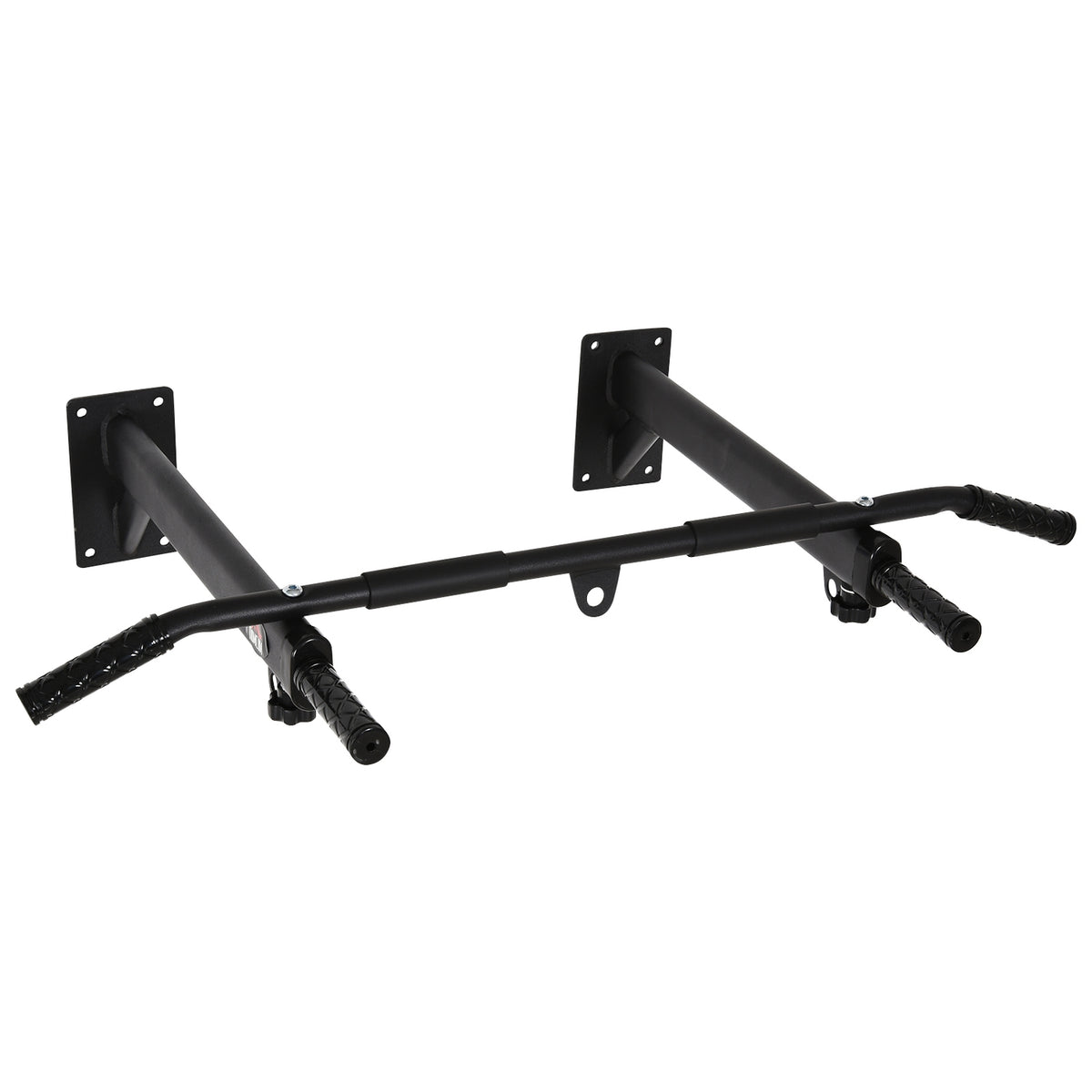 Pull-Up Bar Wall Mounting Pull Up Bar, Horizontal Bar With Eyelets For Punching Bag, Steel, Black, 93.5X65X17 Cm
