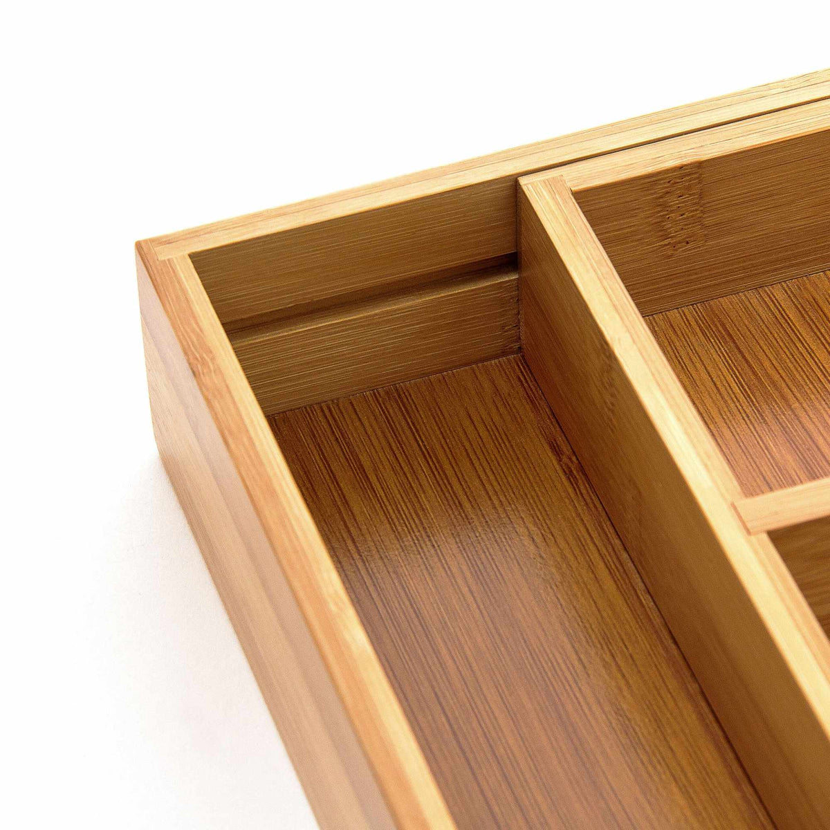 Pull-out cutlery box in bamboo size XL